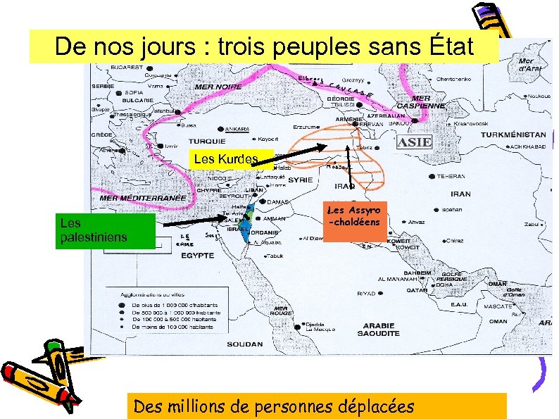 De nos jours : trois peuples sans État Les Kurdes Les palestiniens Les Assyro