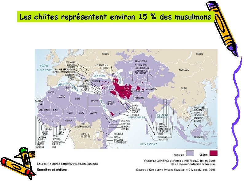 Les chiites représentent environ 15 % des musulmans 