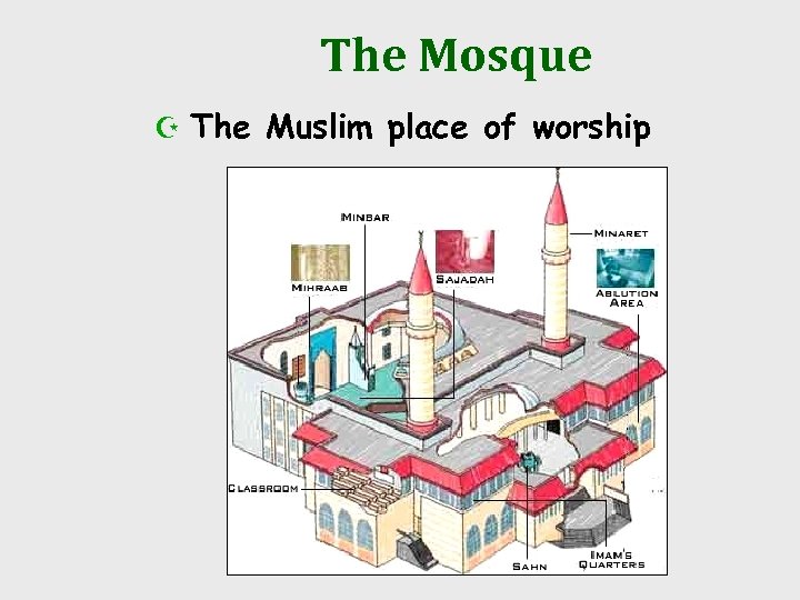 The Mosque Z The Muslim place of worship 