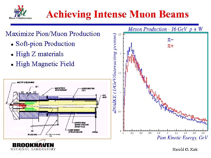 Achieving Intense Muon Beams Maximize Pion/Muon Production l Soft-pion Production l High Z materials
