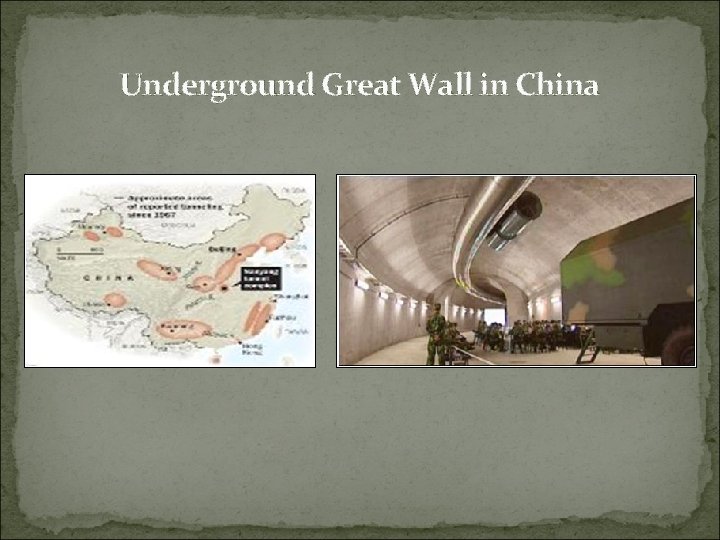 Underground Great Wall in China 