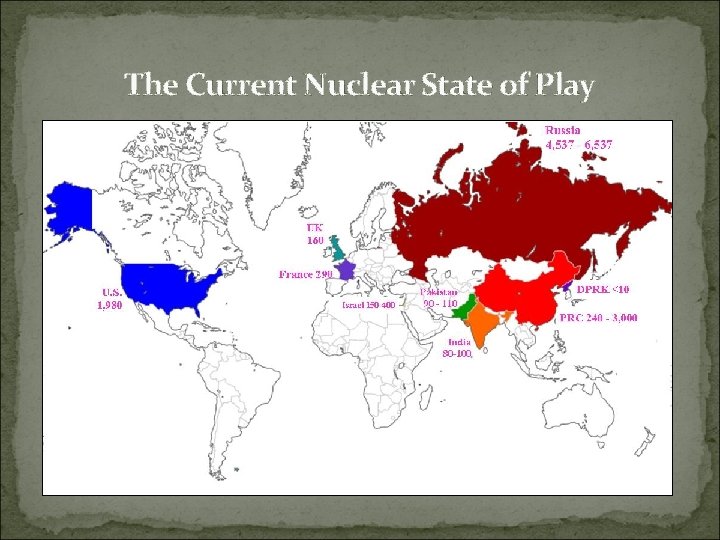 The Current Nuclear State of Play 