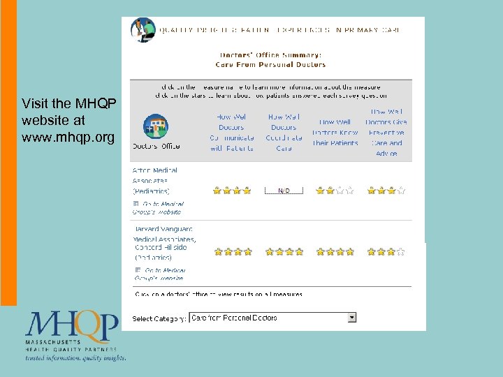 Visit the MHQP website at www. mhqp. org 