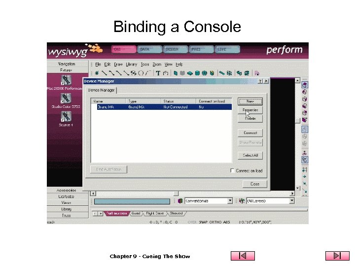 Binding a Console Chapter 9 - Cueing The Show 