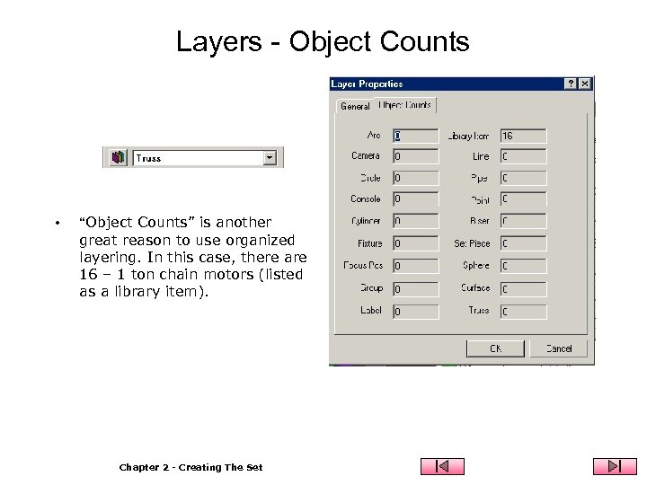 Layers - Object Counts • “Object Counts” is another great reason to use organized