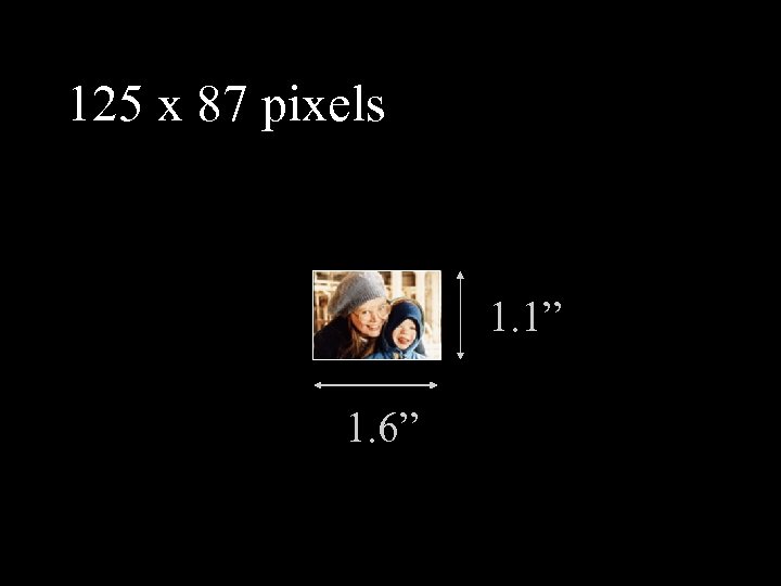 125 x 87 pixels 1. 1” 1. 6” 