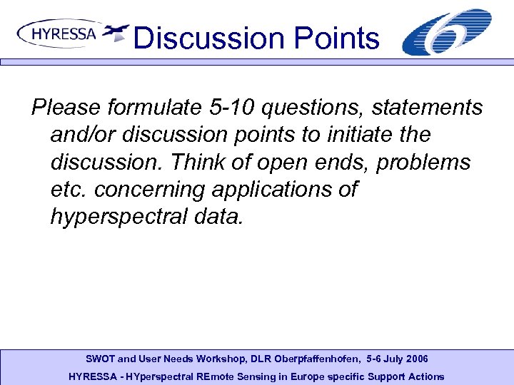 Discussion Points Please formulate 5 -10 questions, statements and/or discussion points to initiate the