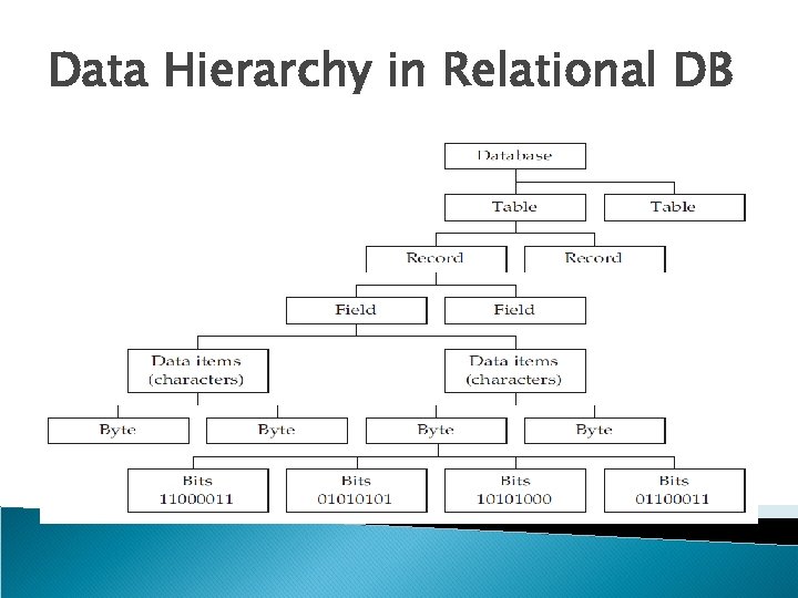 Data Hierarchy in Relational DB 