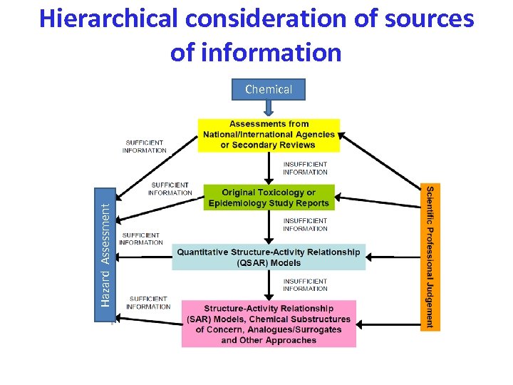 Hierarchical consideration of sources of information Hazard Assessment Chemical 