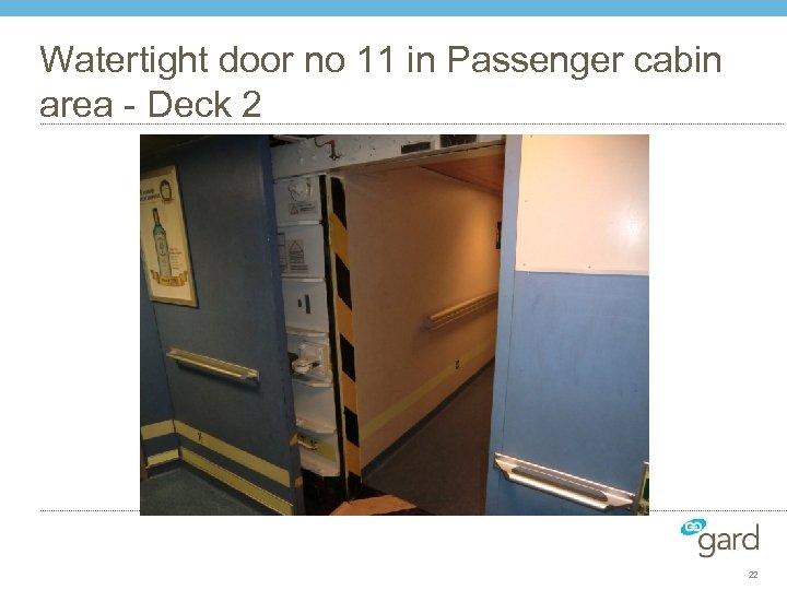 Watertight door no 11 in Passenger cabin area - Deck 2 22 