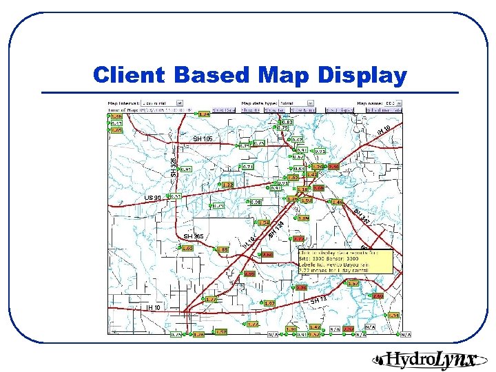 Client Based Map Display 
