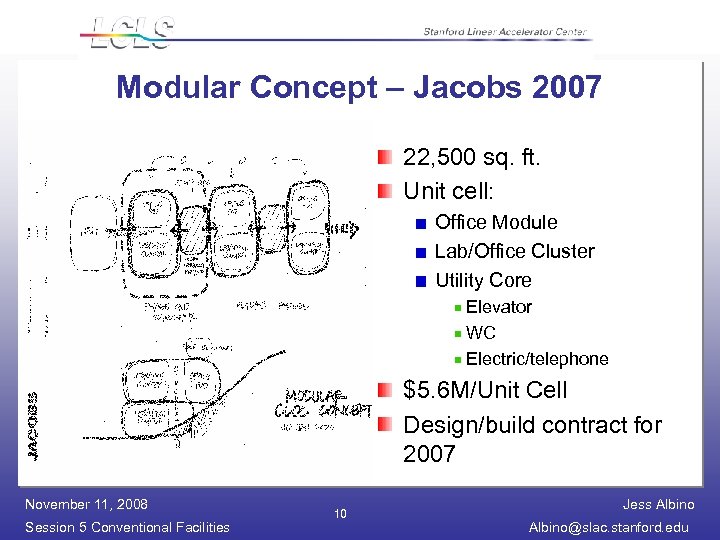 Modular Concept – Jacobs 2007 22, 500 sq. ft. Unit cell: Office Module Lab/Office