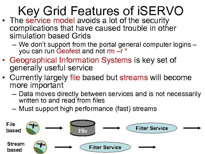 Key Grid Features of i. SERVO • The service model avoids a lot of