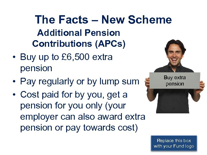 The Facts – New Scheme Additional Pension Contributions (APCs) • Buy up to £