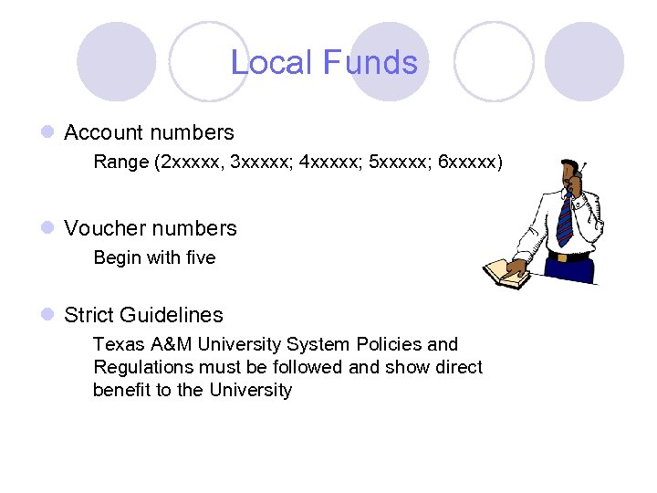 Local Funds l Account numbers Range (2 xxxxx, 3 xxxxx; 4 xxxxx; 5 xxxxx;