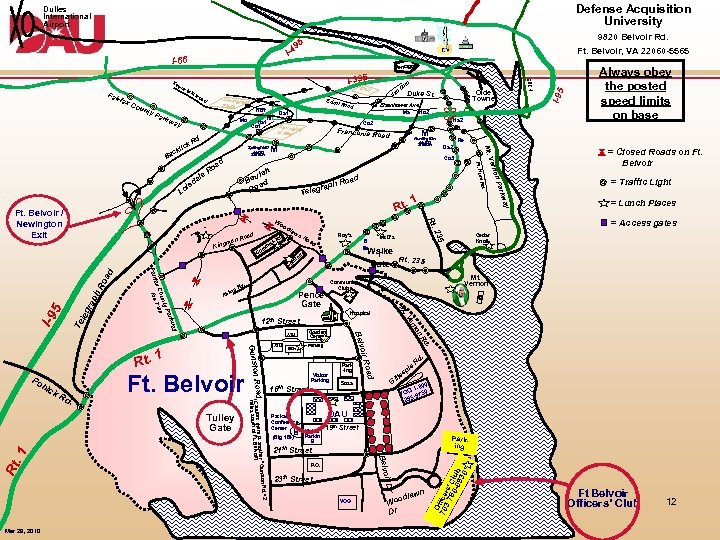 Defense Acquisition University Dulles International Airport I-66 ax Co unt y. P ark e.