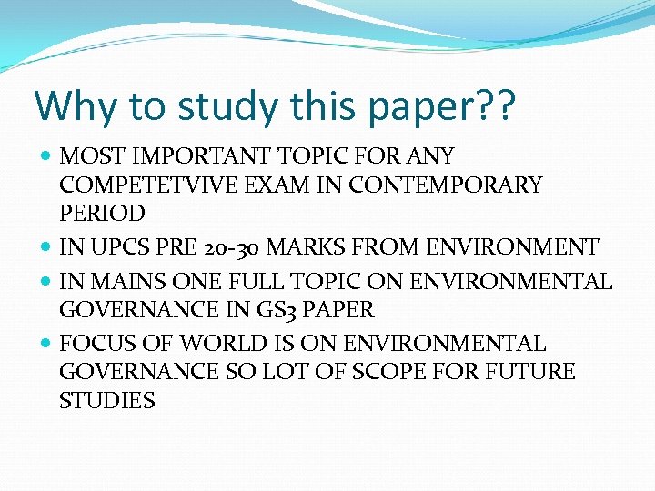 Why to study this paper? ? MOST IMPORTANT TOPIC FOR ANY COMPETETVIVE EXAM IN