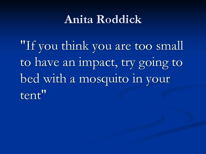 Anita Roddick 
