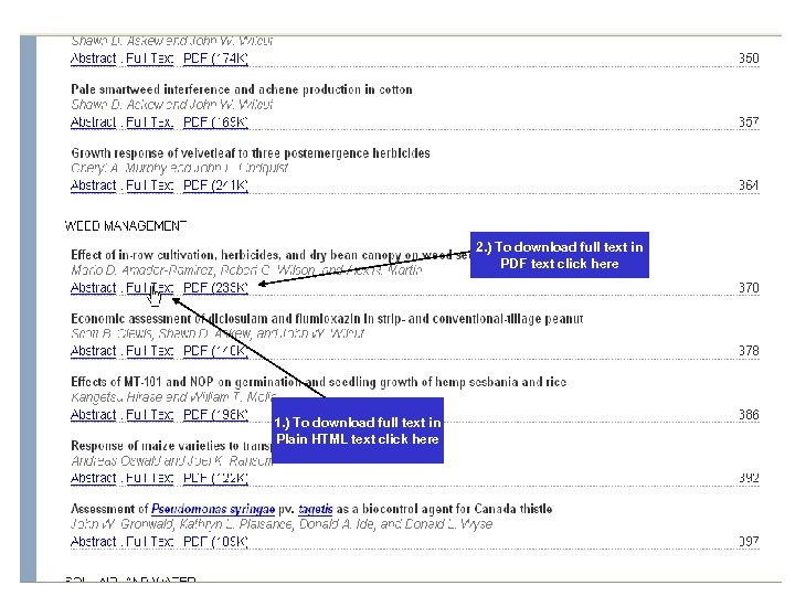2. ) To download full text in PDF text click here 1. ) To