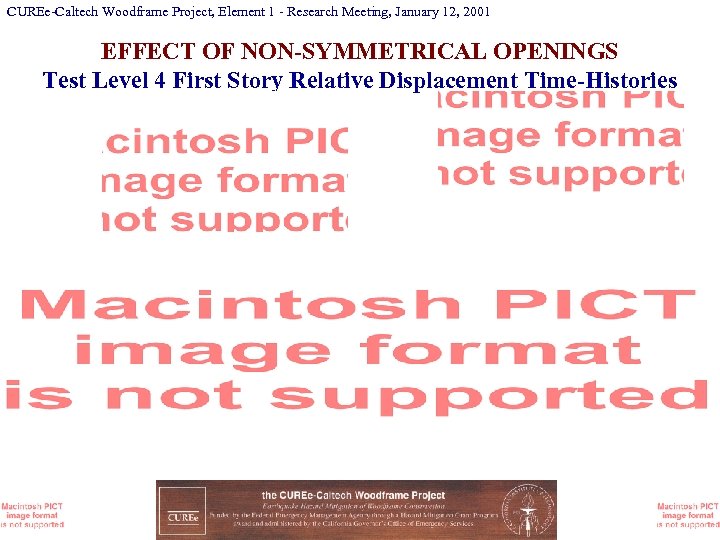 CUREe-Caltech Woodframe Project, Element 1 - Research Meeting, January 12, 2001 EFFECT OF NON-SYMMETRICAL