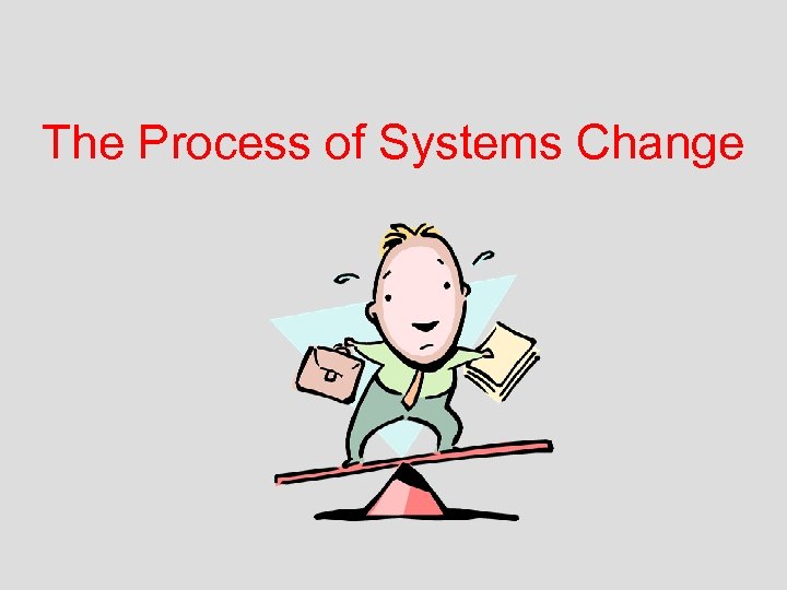 The Process of Systems Change 
