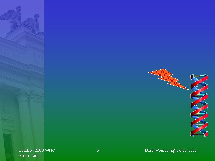 October-2003 WHO Guilin, Kina 6 Bertil. Persson@radfys. lu. se 