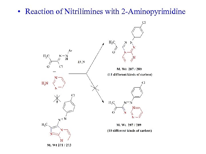  • Reaction of Nitrilimines with 2 -Aminopyrimidine 