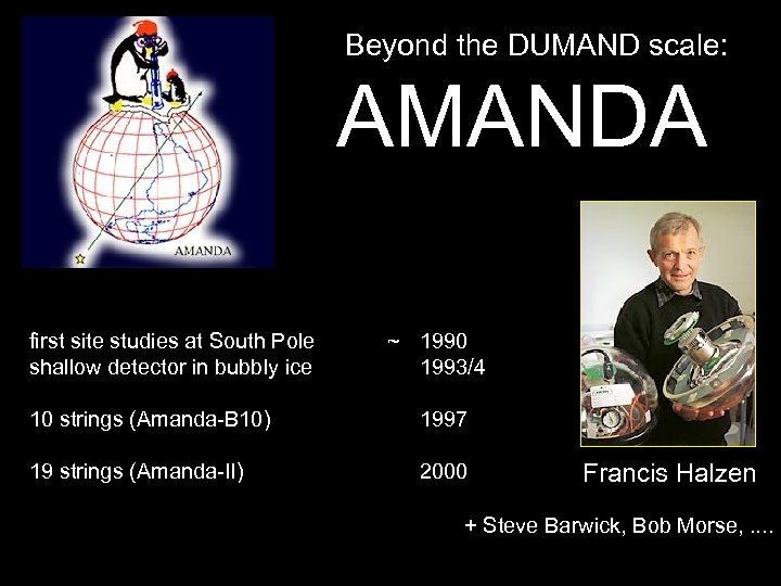 Beyond the DUMAND scale: AMANDA first site studies at South Pole shallow detector in