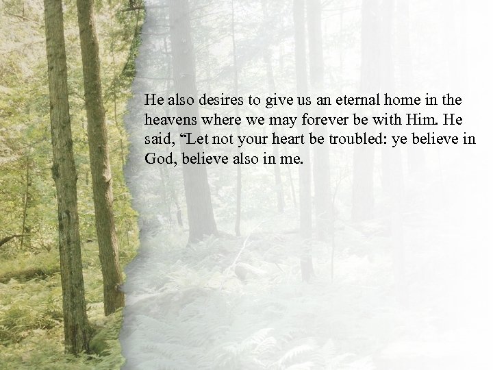 VIII. The Good Shepherd He also desires to give us an eternal home in