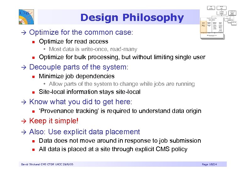 Design Philosophy à Optimize for the common case: n Optimize for read access •