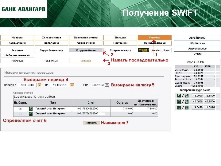 Получение SWIFT 