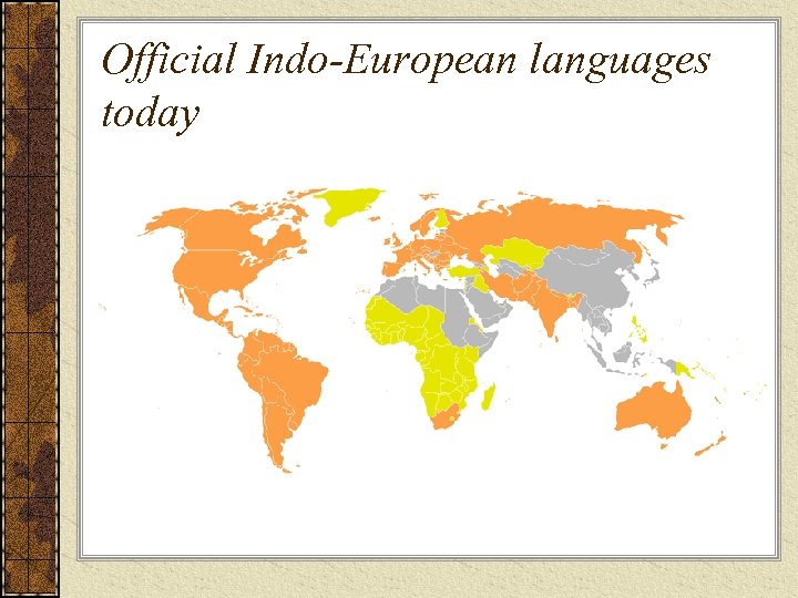 Official Indo-European languages today 