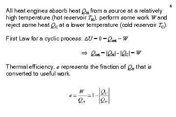 All heat engines absorb heat QH from a source at a relatively high temperature
