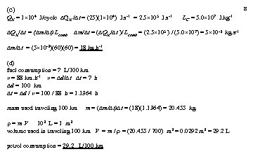 (c) 8 QH = 1 104 J/cycle QH / t = (25)(1 104) J.