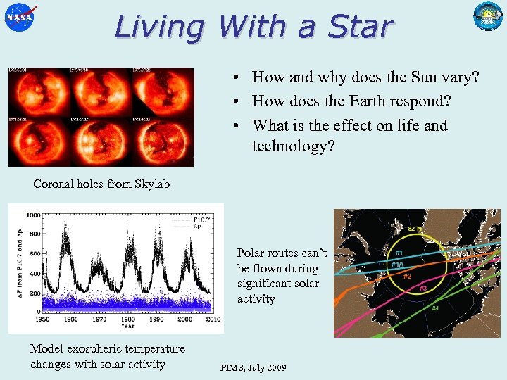 Living With a Star • How and why does the Sun vary? • How