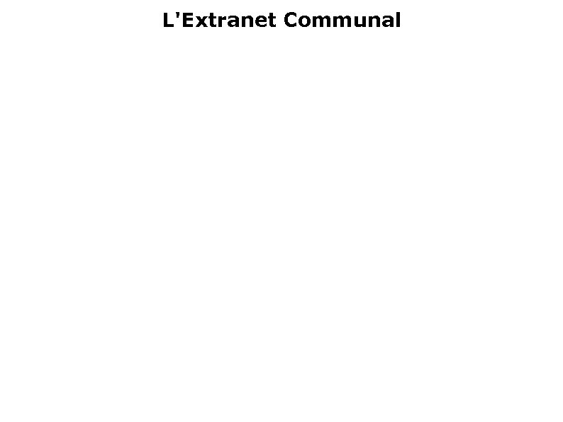 L'Extranet Communal 