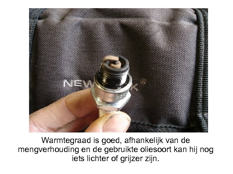 Warmtegraad is goed, afhankelijk van de mengverhouding en de gebruikte oliesoort kan hij nog