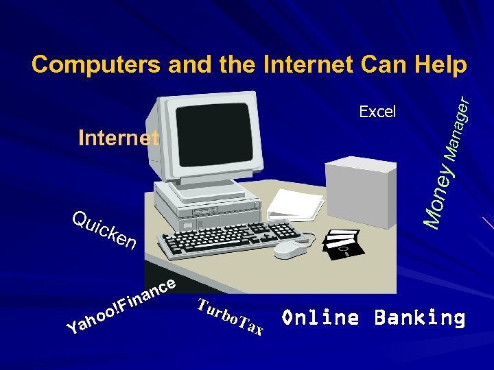 Excel Mone y Man Internet Qu ic ken Y aho ager Computers and the