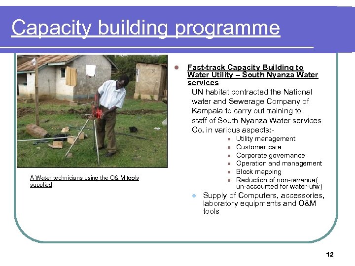 Capacity building programme l Fast-track Capacity Building to Water Utility – South Nyanza Water