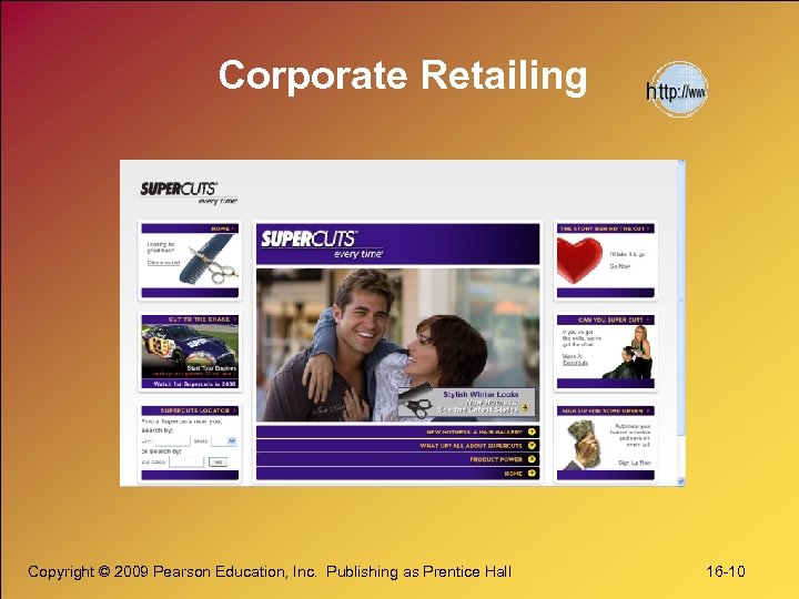 Corporate Retailing Copyright © 2009 Pearson Education, Inc. Publishing as Prentice Hall 16 -10