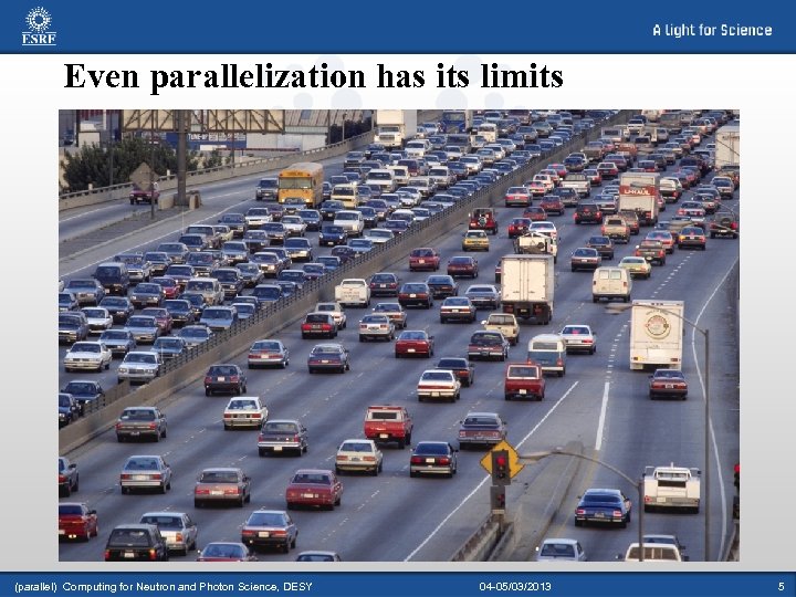 Even parallelization has its limits (parallel) Computing for Neutron and Photon Science, DESY 04