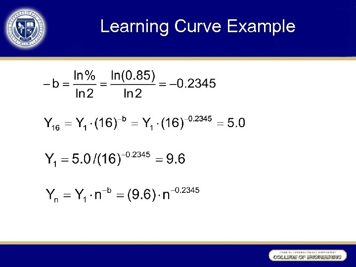 Learning Curve Example 