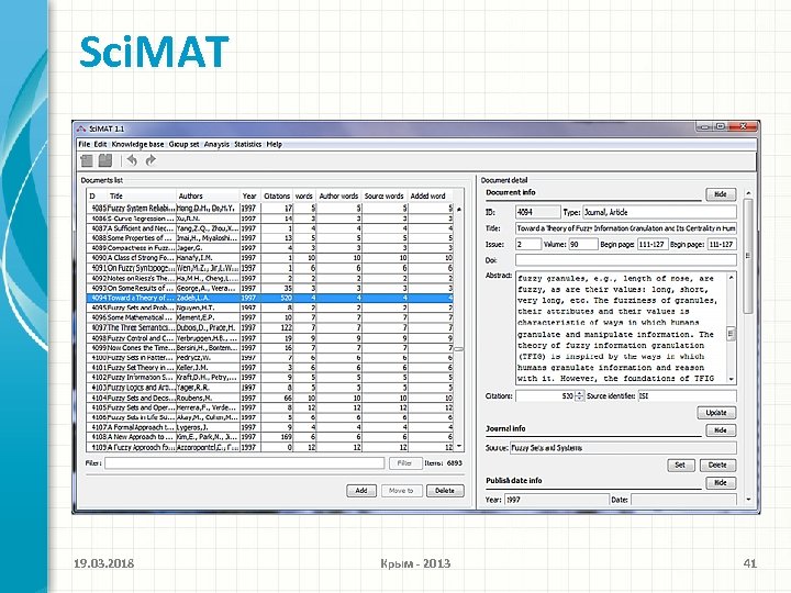 Sci. MAT 19. 03. 2018 Крым - 2013 41 