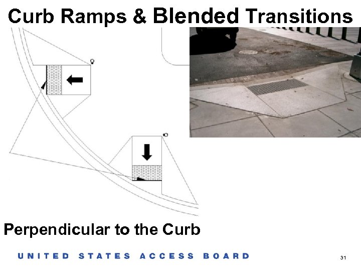 Curb Ramps & Blended Transitions Perpendicular to the Curb 31 