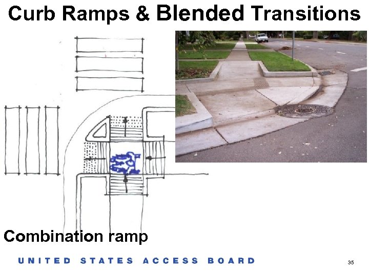 Curb Ramps & Blended Transitions Combination ramp 35 