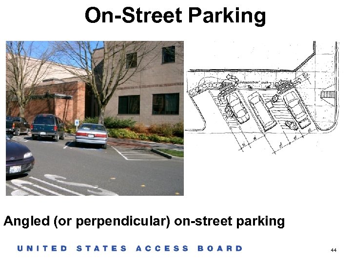 On-Street Parking Angled (or perpendicular) on-street parking 44 