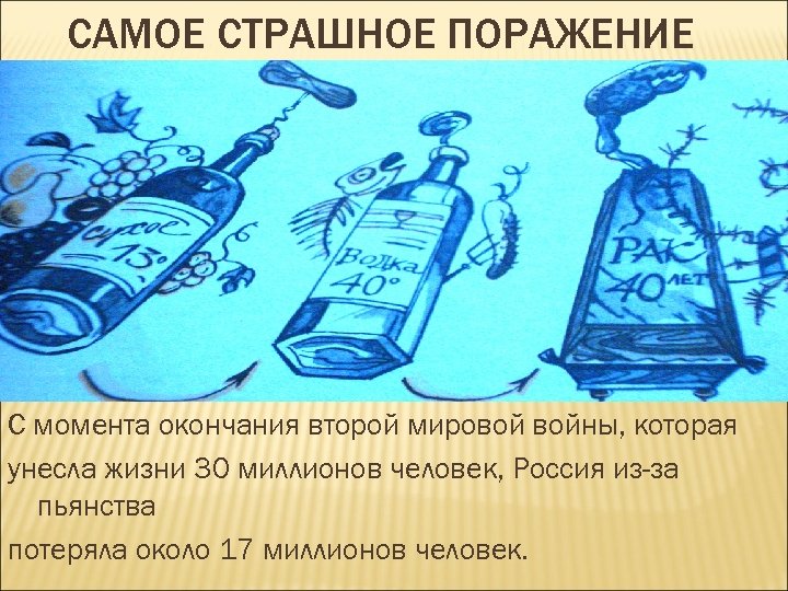 САМОЕ СТРАШНОЕ ПОРАЖЕНИЕ С момента окончания второй мировой войны, которая унесла жизни 30 миллионов