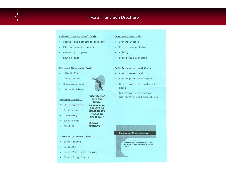 HRSB Transition Brochure 