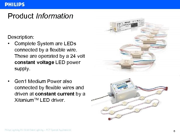 Product Information Description: • Complete System are LEDs connected by a flexible wire. These