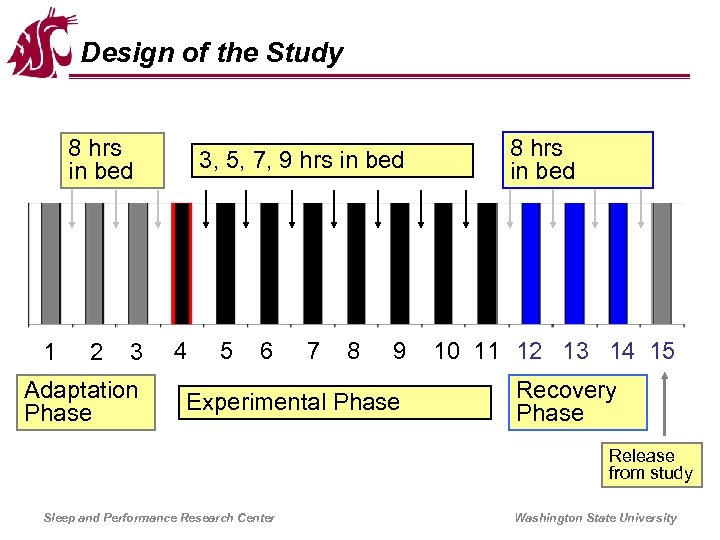 Design of the Study 8 hrs in bed 1 2 3 Adaptation Phase 3,